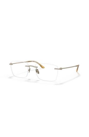 Giorgio Armani 55mm Rectangle optical glasses in Black at Nordstrom