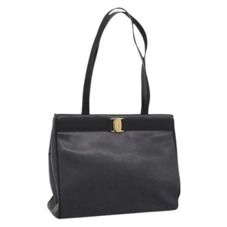 Ferragamo Bolso de hombro Pre-owned - Pre-owned - Mujer - Negro - ONE SIZE