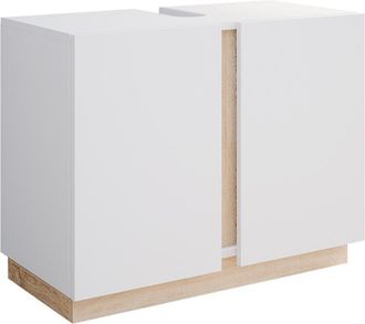 Vicco Mueble Bajo Lavabo Gloria, Blanco, 70.4 X 55.5 Cm Con 2 Puertas