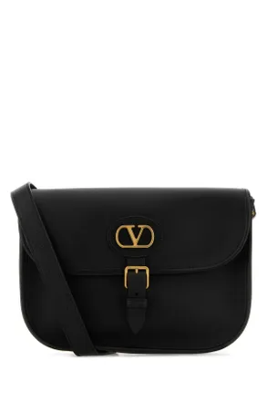 Valentino Garavani Black Leather Antibes Crossbody Bag