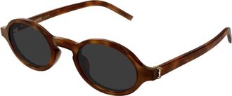 Saint Laurent M161 Zonnebril - unisex - Zonnebrillen - Bruin - 48 MM - Nylon - Accessoires