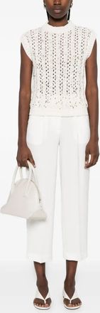 PESERICO Womens Sequin-Embellished Vest Ss26 W