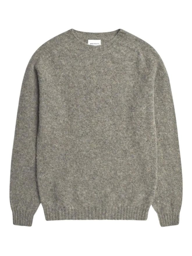 long-sleeve crew-neck sweater - Grey