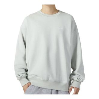 Nike Solo Swoosh Crew Sweatshirt Light Silver DX0812-034