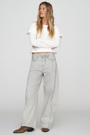 Pilcro Heritage Curve High-Rise Barrel Jeans
