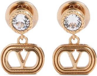 Valentino Garavani VLogo Signature Stud Oorbellen - Dames - Oorbellen - Geel - ONE Size - Accessoires
