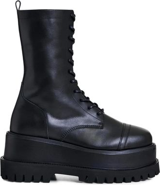 Essentiel Anfibi con suola rialzata - Nero