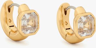 Kate Spade New York Keep Sparkling Asscher Huggies