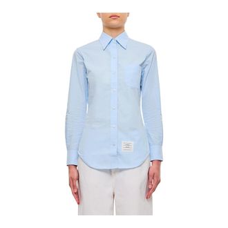 Thom Browne Dames, Blouses & Shirts, Blauw, Maat: XS Katoen