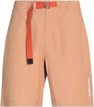 Kenzo Brown Cotton Bermuda Mens Shorts