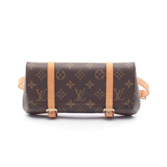 Louis Vuitton Brown Monogram Coated Canvas Leather Fanny Pack Pochette (Pre-Owned)