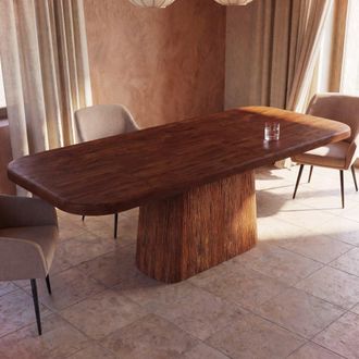 Maisons du monde Mesa de comedor rectangular de madera maciza de acacia para 8/12 personas L. 240 cm