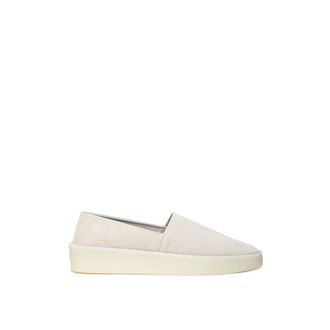 Fear of God Gray Leather Mens Moccassin