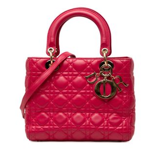 Dior Pre-owned Dior Medium Lambskin Cannage Lady Dior Ladies 547O85OP3DXBVW1W