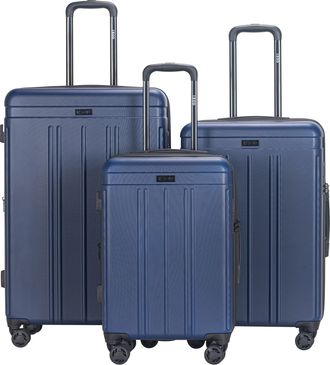 Izod Zoe 3-Piece Luggage Set - Lightweight ABS Hard Shell Suitcases with 360° Spinner Wheels, Telescopic Handle & Expandable Design (28/24/20)