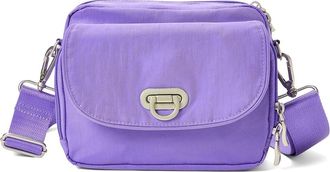 Baggallini Coastal Flip Lock Camera Bag Crossbody Cross Body Womens Handbags Lavender Surf