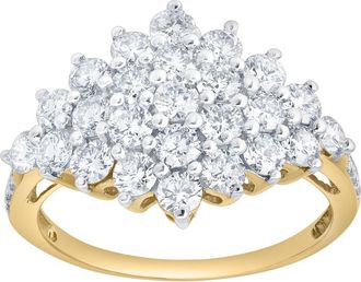 LuvMyJewelry Taylor 1.65 Ct 14K Gold Diamond Ring in 14K Yellow Gold at Nordstrom, Size 7