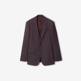 Burberry Wool Tailored Jacket