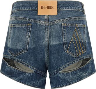 The Attico Shuffle Bermuda Shorts - Blue