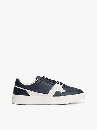 Tommy Hilfiger Leather Mixed Texture Court Trainers