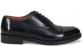 Sangiorgio Business Shoes, male, Black, Size: 8 1/2 US Handcrafted Black Brogues for Gentlemen