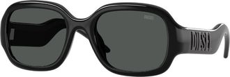 Diesel DL3023U 200187 Mens Sunglasses Black Size 53
