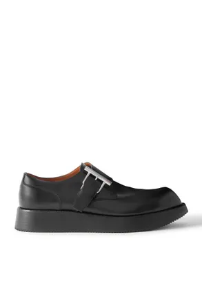 Alexander McQueen Leather Monk-Strap Brogues