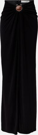 CHRISTOPHER ESBER Embellished gathered jersey maxi skirt