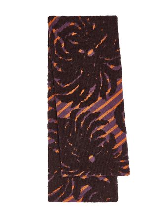 Dries Van Noten jacquard scarf - Brown