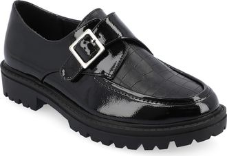 Journee Collection Azula Lug Loafer in Black at Nordstrom Rack, Size 6