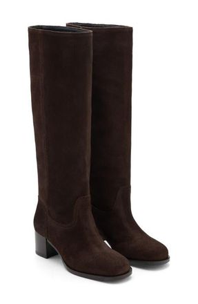 Mango Suede Tall Boot in Chocolate at Nordstrom, Size 9.5Us