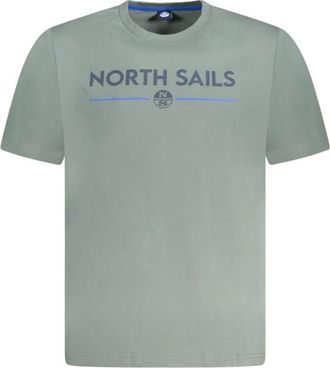 North Sails Tops, Heren, Groen, 2Xl, Katoen, Groen Katoen Heren T-shirt