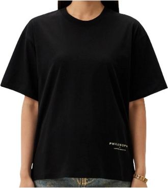 Philosophy di Lorenzo Serafini Jersey T-Shirt - Dames - T-shirts - Zwart - S - Tops