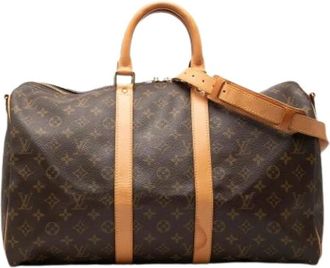 Louis Vuitton Pre-owned Weekend Bags, female, Brown, Size: ONE SIZE Pre-owned Keepall Bandouliere 45