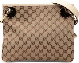 Gucci 2000-2015 GG Canvas Eclipse crossbody bag - Bruin