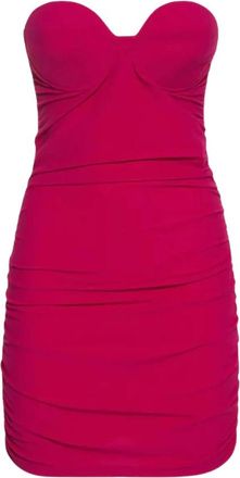 Reina Olga Fuchsia Strapless Mini Jurk Dirty Diana - Dames - Feestkleedjes - Roze - L - Kleedjes