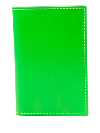 Comme Des Garçons Super Fluo bi-fold wallet - unisex - Goat Skin - One Size - Green