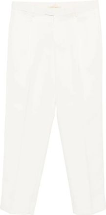 BRIGLIA 1949 pleated straight-leg trousers - White