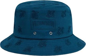 Vilebrequin Cappello bucket con ricamo - Blu