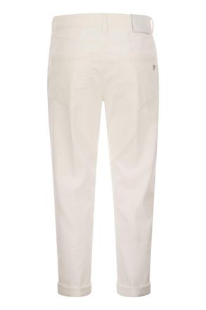 Dondup Koons - Multigekleurde Fluwelen Broek met Geweven Knopen