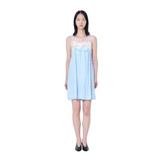 Maison Margiela Taped Slip Dress - female - Maison Margiela - Short Dresses - Blue - XS - Dresses