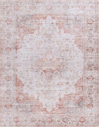 Safavieh Alfombra Poliéster Gris claro/Óxido 244 X 305 cm