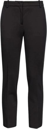 Pinko Cigarette-fit Broeken - Dames - Slim Fit Broeken - Zwart - 2XL - Nylon - Broeken
