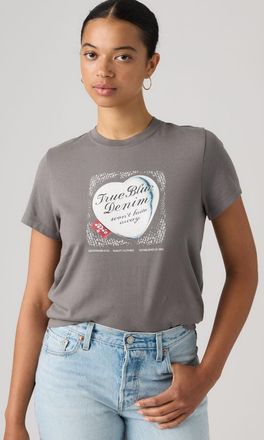 Levi's T-shirt Graphic Favorite - Donna - XS - Nero / True Blue Locket Smoked Pearl
