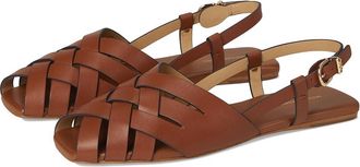 Michael Kors Irene Sling Flat Womens Shoes Luggage : 9 M, Leather