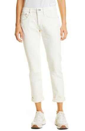 Rag & Bone Dre Loopback Boyfriend Jeans in Ecru at Nordstrom Rack, Size 25