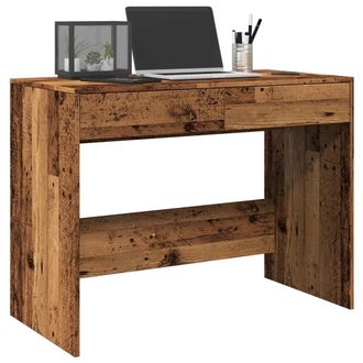 Berkfield Home Desk Old Wood 101x50x76.5 cm Engineered Wood in Brown