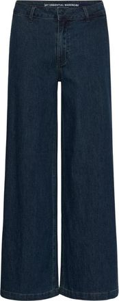 MY ESSENTIAL WARDROBE Wijde Jeans - Dames - Loose Fit Jeans - Blauw - S L32 - Jeans