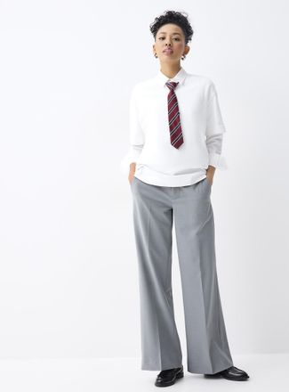 Twik Womens Pleated wide-leg dress pant