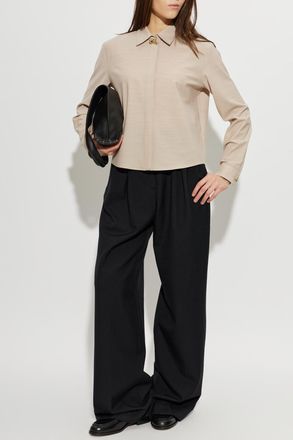 Fabiana Filippi Shirt With Applique, Womens, Beige